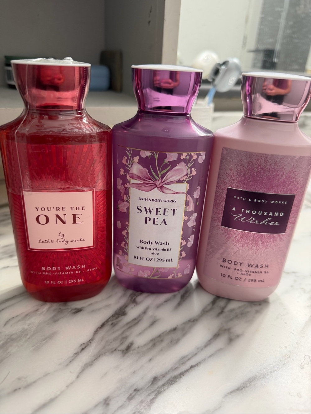 Bath & Body Works Sweet Pea, A thousand wishes, you’re the one